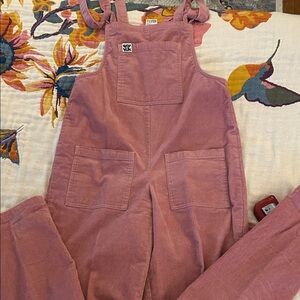 Lucy & Yak original corduroy dungarees in rose